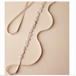 Anthropologie x BHLDN Blossom Bridal Crystal Belt Sash $150 NWOT Florentina